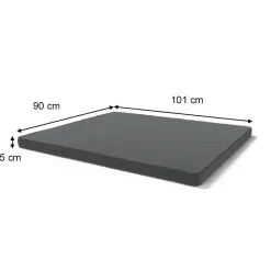 Kindermatratze Teddy Grau 100 x 100 cm Vitalispa