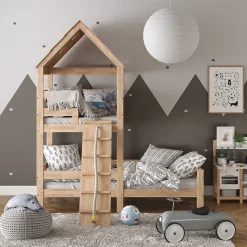 Kindermatratze Teddy Grau 100 x 100 cm Vitalispa