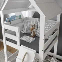 Kindermatratze Teddy Grau 100 x 100 cm Vitalispa