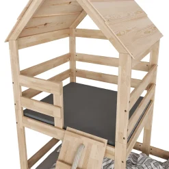 Kindermatratze Teddy Grau 100 x 100 cm Vitalispa