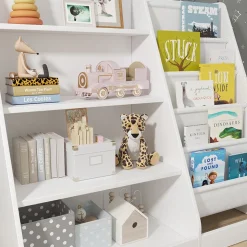 Kinderregal Conny Weiß 90 x 80.5 cm mit großen Ablagen Vicco