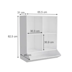 Kinderregal Conny Weiß 65.5 x 82.5 cm Vicco