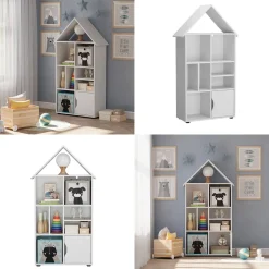 Kinderregal Estell Weiß 71 x 148.4 cm Vicco