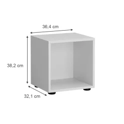 Kinderregal Estell Weiß 36.4 x 38.2 cm 1 Fach Vicco
