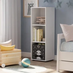 Kinderregal Estell Weiß 36.2 x 107.6 cm 3 Fächer Vicco