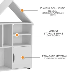 Kinderregal Estell Weiß 71 x 112.2 cm Vicco