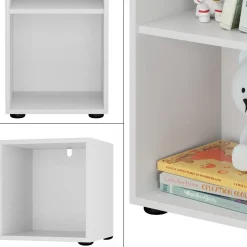 Kinderregal Estell Weiß 36.2 x 72.9 cm 2 Fächer Vicco