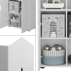 Kinderregal Estell Weiß 71 x 140.4 cm Vicco