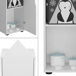 Kinderregal Estell Weiß 36.4 x 130.9 cm Vicco