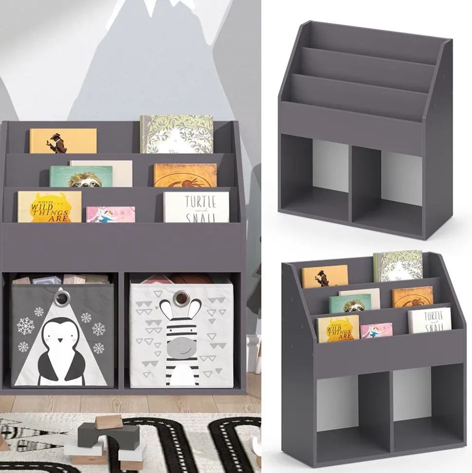 Kinderregal Luigi Grau 72 x 79 cm Vicco