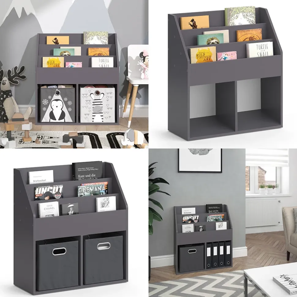 Kinderregal Luigi Grau 72 x 79 cm Vicco