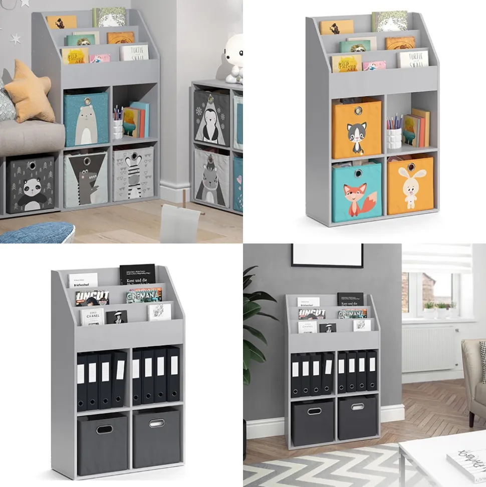 Kinderregal Luigi Grau 72 x 114.2 cm Vicco