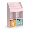 Kinderregal Luigi Rosa 72 x 114.2 cm mit 2 Faltboxen (bunt) Vicco