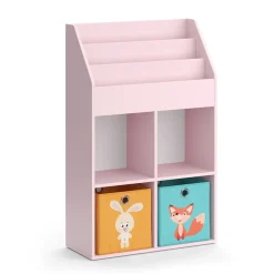 Kinderregal Luigi Rosa 72 x 114.2 cm mit 2 Faltboxen (bunt) Vicco