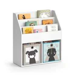 Kinderregal Luigi Weiß 72 x 79 cm mit 2 Faltboxen opt.4 Vicco