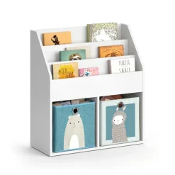 Kinderregal Luigi Weiß 72 x 79 cm mit 2 Faltboxen opt.6 Vicco