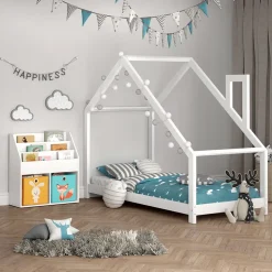 Kinderregal Luigi Weiß 72 x 79 cm mit 2 Faltboxen opt.1 Vicco