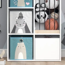 Kinderregal Luigi Weiß 29.2 x 107.8 cm mit 2 Faltboxen opt.6 Vicco