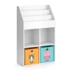Kinderregal Luigi Weiß 72 x 114.2 cm mit 2 Faltboxen Vicco