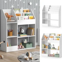 Kinderregal Luigi Weiß 100.4 x 114.2 cm ohne Faltboxen Vicco