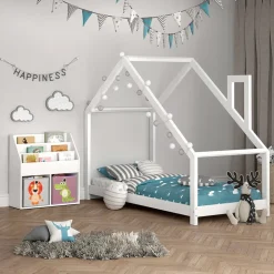 Kinderregal Luigi Weiß 72 x 79 cm mit 2 Faltboxen opt.3 Vicco