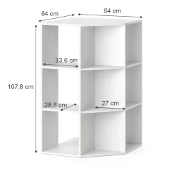 Kinderregal Luigi Weiß 64 x 107.8 cm Vicco