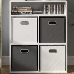 Kinderregal Luigi Weiß 72 x 90.2 cm 4 Fächer Vicco