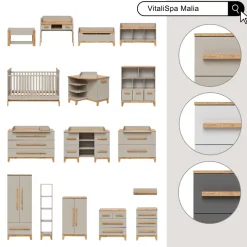 Kinderregal Malia Cashmere/Artisan 98.4 x 113.4 cm Vitalispa