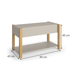 Kinderregal Malia Cashmere/Eiche 80 x 46 cm Vitalispa