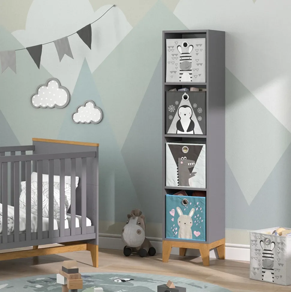 Kinderregal Malia Grau 35.2 x 159.5 cm Vicco