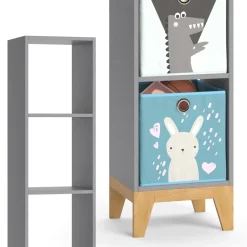 Kinderregal Malia Grau 35.2 x 159.5 cm Vicco