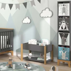 Kinderregal Malia Grau 80 x 46 cm Vitalispa