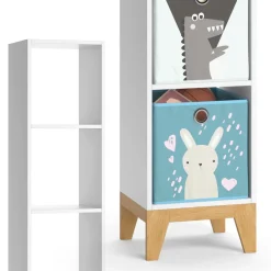 Kinderregal Malia Weiß 35.2 x 159.5 cm Vicco