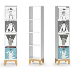 Kinderregal Malia Weiß 35.2 x 159.5 cm Vicco