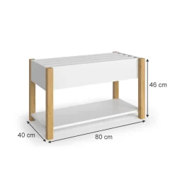 Kinderregal Malia Weiß 80 x 46 cm Vitalispa