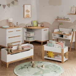 Kinderregal Malia Weiß/Artisan 80 x 46 cm Vitalispa