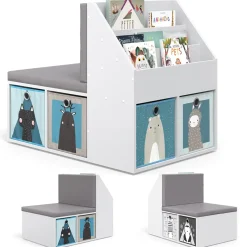 Kinderregal Onix Weiß 97.1 x 78.4 cm Vicco