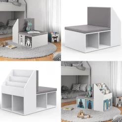 Kinderregal Onix Weiß 97.1 x 78.4 cm Vicco