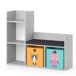 Kindersitzbank Luigi Grau 107.2 x 88.6 cm mit 2 Faltboxen opt.2 Vicco