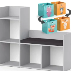 Kindersitzbank Luigi Grau 107.2 x 88.6 cm mit 2 Faltboxen opt.2 Vicco