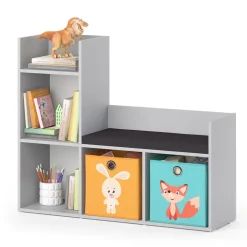Kindersitzbank Luigi Grau 107.2 x 88.6 cm mit 2 Faltboxen opt.2 Vicco