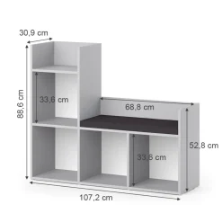 Kindersitzbank Luigi Grau 107.2 x 88.6 cm Vicco