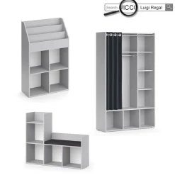 Kindersitzbank Luigi Grau 107.2 x 88.6 cm Vicco