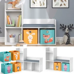 Kindersitzbank Luigi Weiß 107.2 x 88.6 cm mit 2 Faltboxen opt.1 Vicco