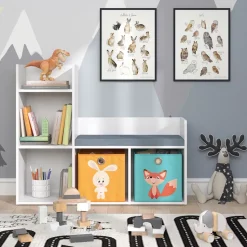 Kindersitzbank Luigi Weiß 107.2 x 88.6 cm mit 2 Faltboxen opt.1 Vicco