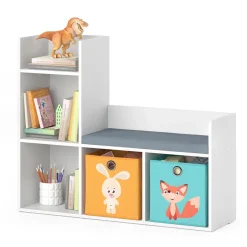 Kindersitzbank Luigi Weiß 107.2 x 88.6 cm mit 2 Faltboxen opt.1 Vicco