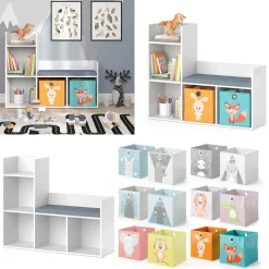 Kindersitzbank Luigi Weiß 107.2 x 88.6 cm mit 2 Faltboxen opt.1 Vicco