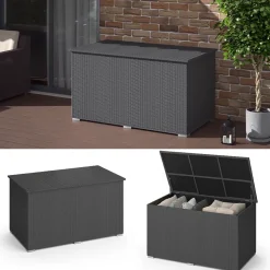 Kissenbox Anthrazit 146 x 80 cm OK-Living