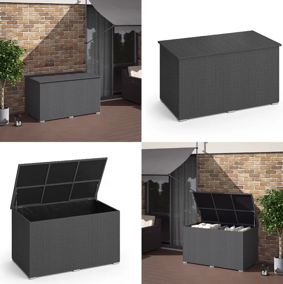 Kissenbox Anthrazit 146 x 80 cm OK-Living