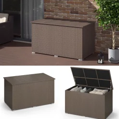 Kissenbox Braun 146 x 80 cm OK-Living